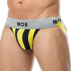 MOB Eroticwear Jockstrap Mob Classic Noir-Jaune